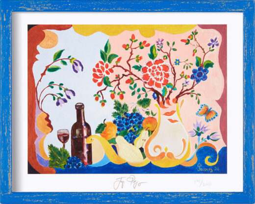 “Epicurean” framed limited edition Jacques Pepin print. Individually signed and numbered.