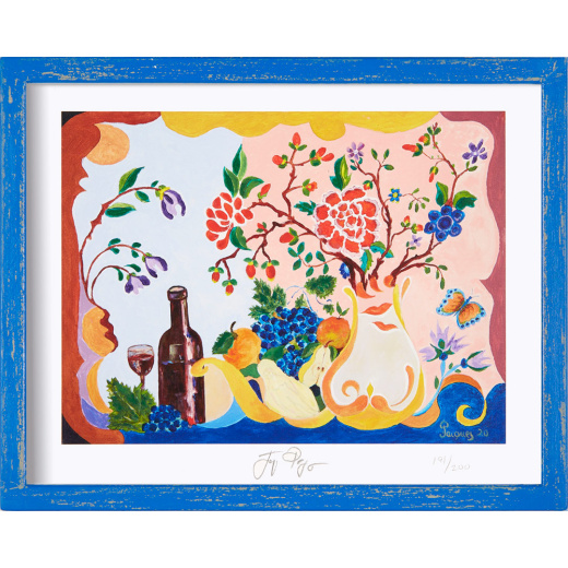 “Epicurean” framed limited edition Jacques Pepin print. Individually signed and numbered.