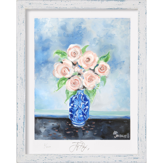“Roses” unframed limited edition Jacques Pepin print. Individually signed and numbered.