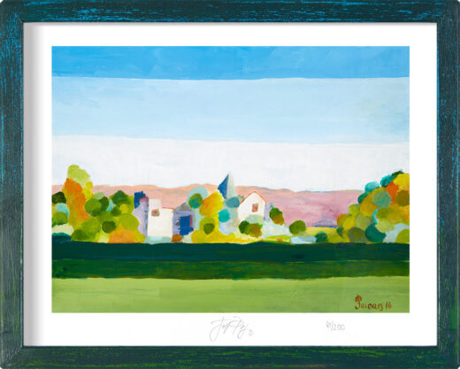 “Serenity Landscape” framed limited edition Jacques Pepin print. Individually signed and numbered.