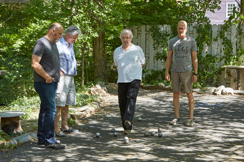 Boules (petanque) on a perfect summer day with Jacques Pepin, family, friends and (of course) food!