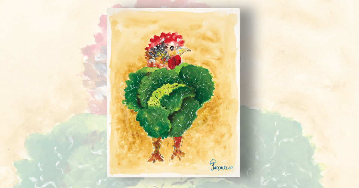 “Chix and Cabbage” (Sold) The Artistry of Jacques Pepin