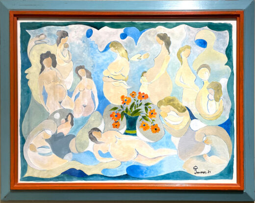 “Flowers for Motherhood” Original Artwork For Sale by Chef and Artist Jacques Pepin