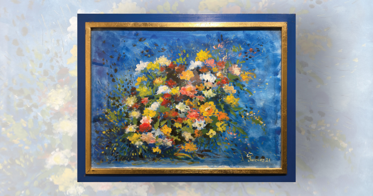 Flowers in Chaos” (Sold) - The Artistry of Jacques Pepin