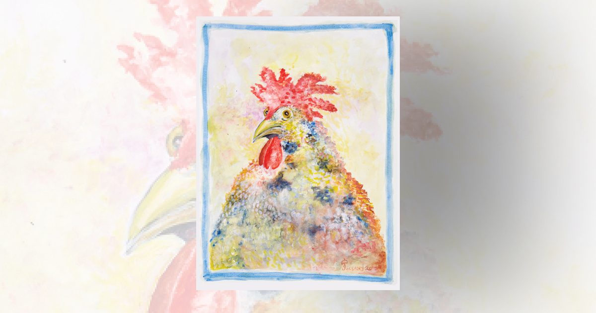 “Imperial Chicken” (Sold) The Artistry of Jacques Pepin