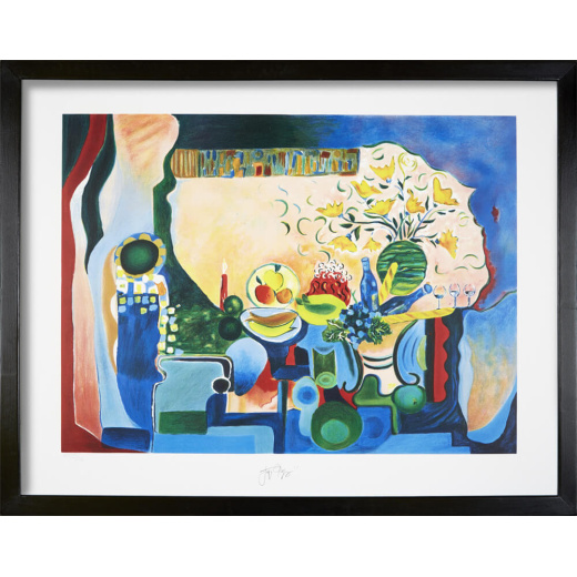 “Le Pique-Nique” (retired) framed limited edition Jacques Pepin print. Individually signed and numbered.