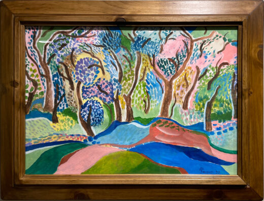 “Mystic Forest” Original Artwork For Sale by Chef and Artist Jacques Pepin