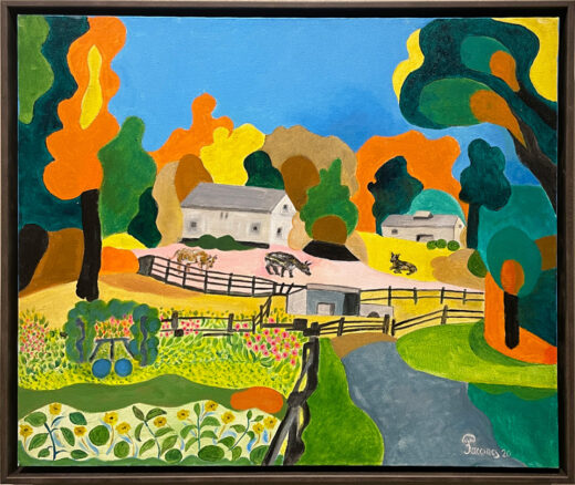 “Stamford Museum 1” Original Artwork For Sale by Chef and Artist Jacques Pepin