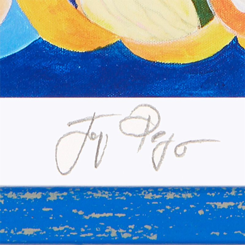 Jacques Pepin’s Signature on One of His Individually Signed and Numbered Limited Edition Prints