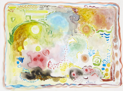 “Carousel” is an original painting by chef and artist Jacques Pepin