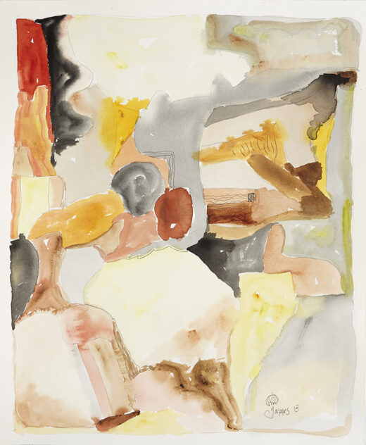 “Dreamland” is an original painting by chef and artist Jacques Pepin