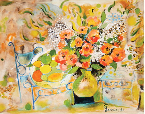 “Fruit and Flowers” Jacques Pepin Fine Art Giclee Print