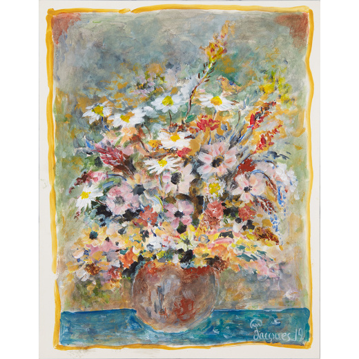“Mixed Bouquet” is an original painting by chef and artist Jacques Pepin