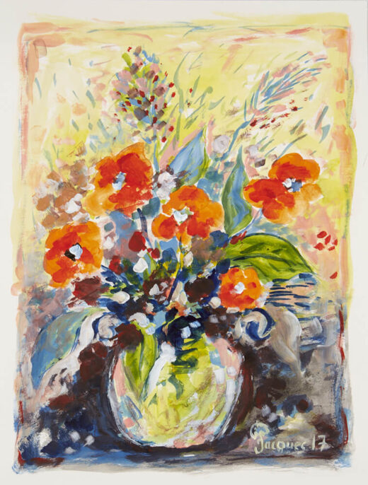 “Poppies” is an original painting by chef and artist Jacques Pepin