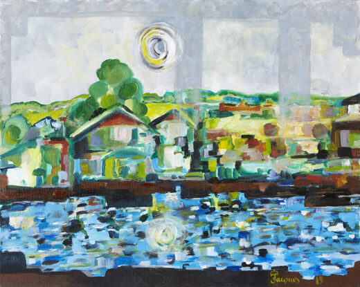 “Reflections” is an original painting by chef and artist Jacques Pepin