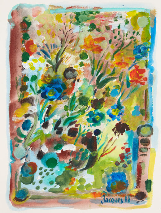“Wildflowers No. 2” is an original painting by chef and artist Jacques Pepin