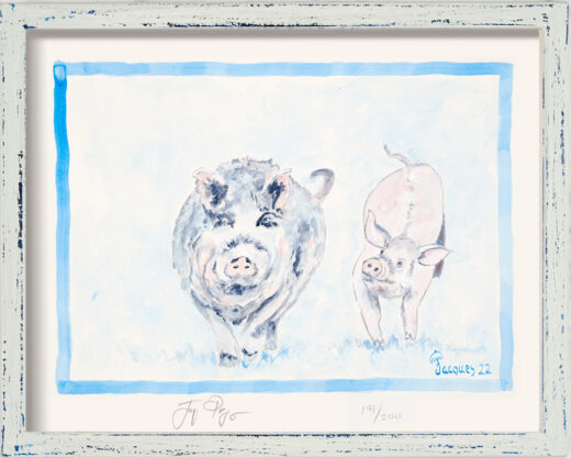 “Pigs No. 2” Jacques Pepin Limited Edition Signed Print