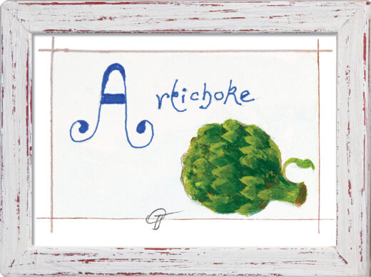 “A is for Artichoke" Jacques Pepin Open Edition Print