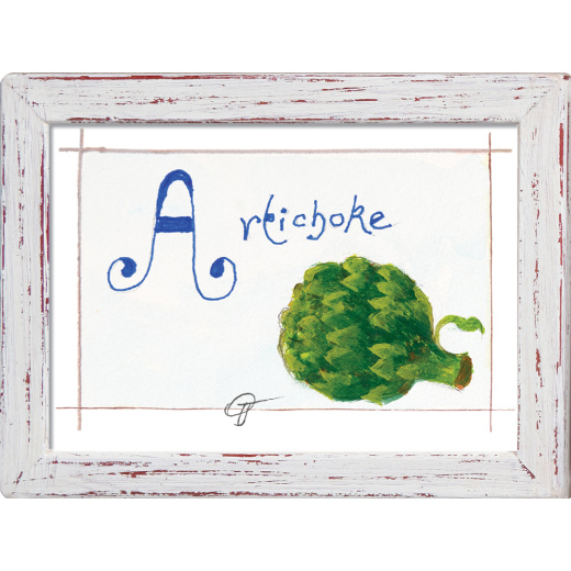 “A is for Artichoke" Jacques Pepin Open Edition Print