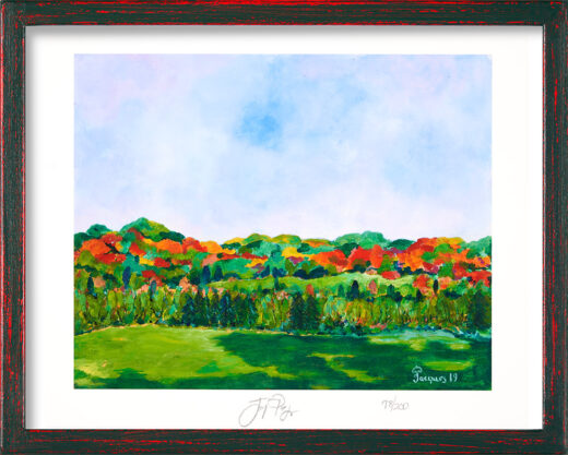 “Indian Summer” Jacques Pepin Landscape Artwork Signed Print