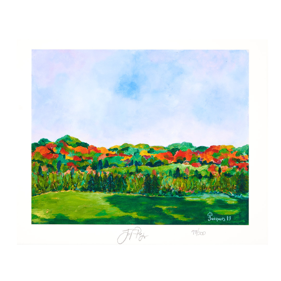 “Indian Summer” Jacques Pepin Landscape Artwork Signed Print