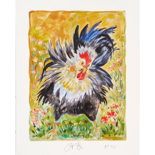 Collector’s Edition: “Dancing Chicken” Jacques Pepin Signed and Numbered Artist’s Proof