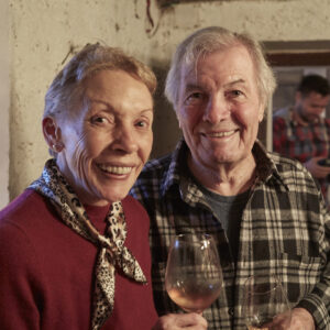 Gloria Pepin and Jacques Pepin On Shore During an Oceania Culinary Cruise