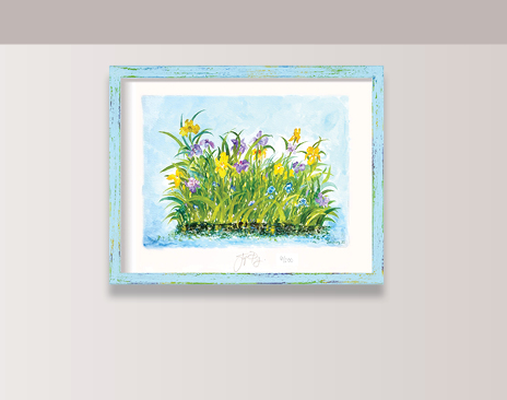 What’s New on “The Artistry of Jacques Pepin”: “Irises” Limited Edition Jacques Pepin Print