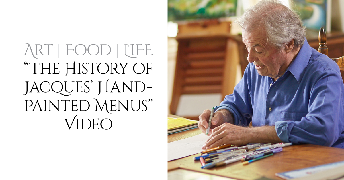“The History of Jacques Pepin’s HandPainted Menus” Video