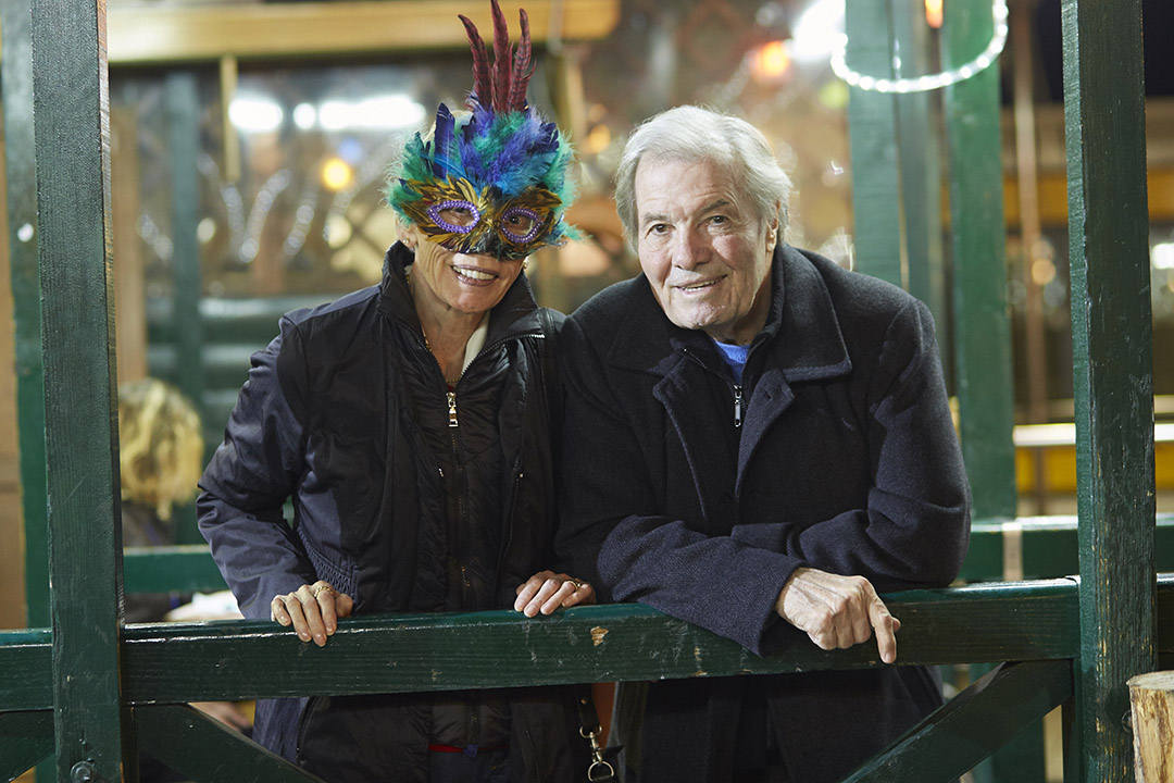 Oceania Cruises’ Executive Culinary Director Jacques Pepin enjoying an event with his late wife, Gloria.