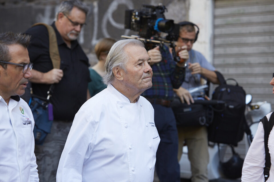 Oceania Cruises’ Executive Culinary Director Jacques Pepin in a port-of-call.