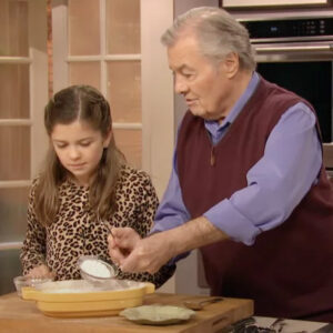 The Tasting Table: “Jacques Pepin Talks New Cookbook, Julia Child, and Biggest Cooking Disaster” (Photo of Jacques with Granddaughter, Shorey)