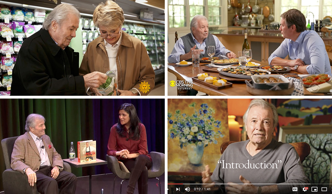 Jacques Pepin in The Media Interviews on “The Artistry of Jacques Pepin”