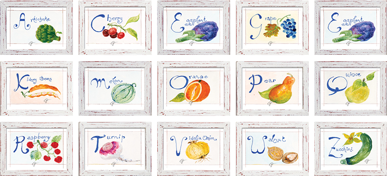 “The Artistry of Jacques Pepin” Jacques’ Alphabet Series Individual Letters