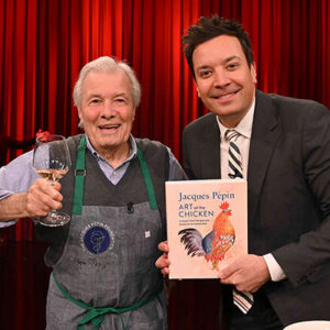 The Busy Life of Jacques Pepin Photo Gallery: Jacques with Late Night Host Jimmy Fallon