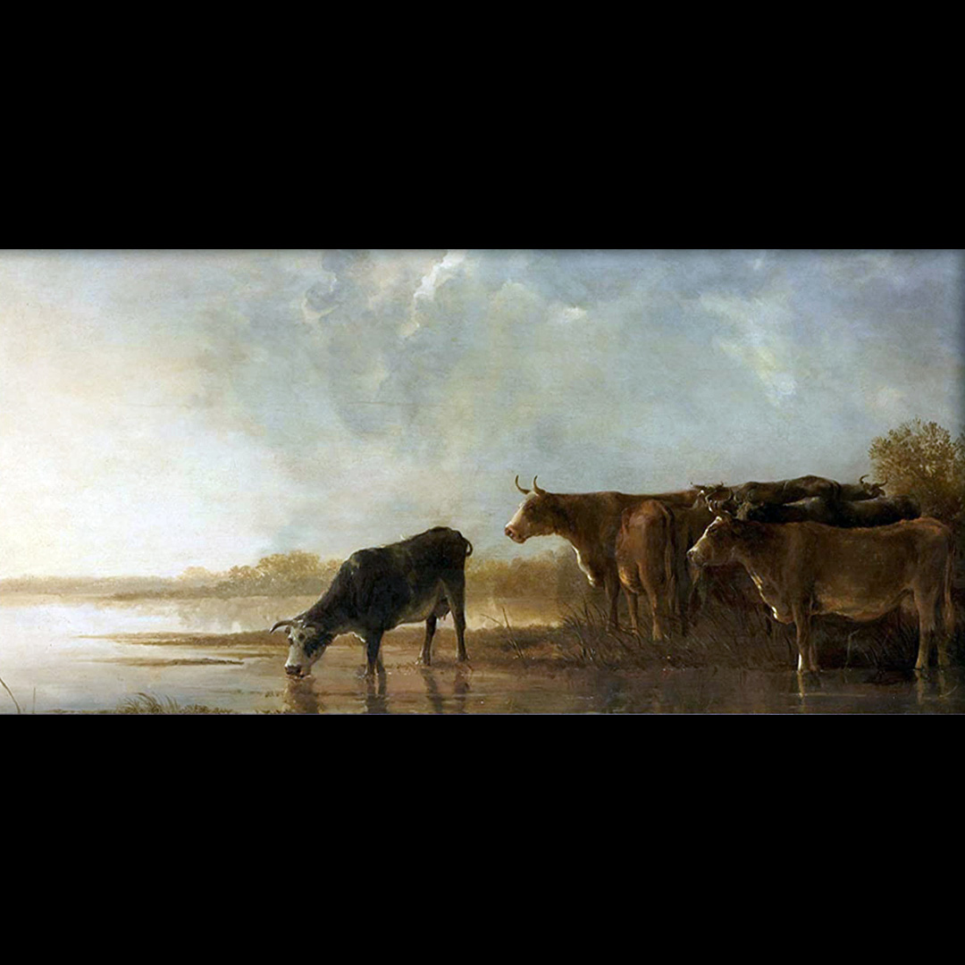 Aelbert Cuyp “River Landscape with Cows”