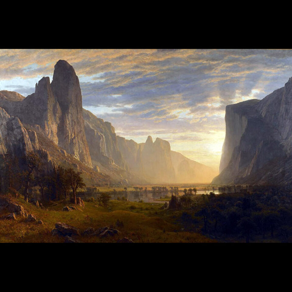 Albert Bierstadt “Looking Down Yosemite Valley California”