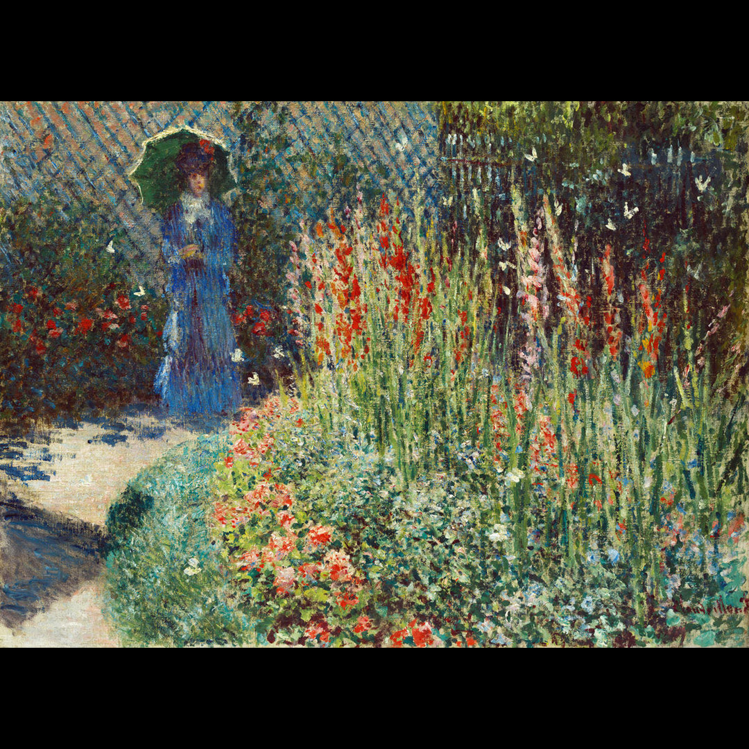 Claude Monet “Rounded Flower Bed”