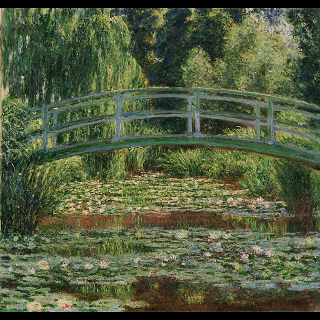 Claude Monet “The Japanese Footbridge and the Water Lily Pool”