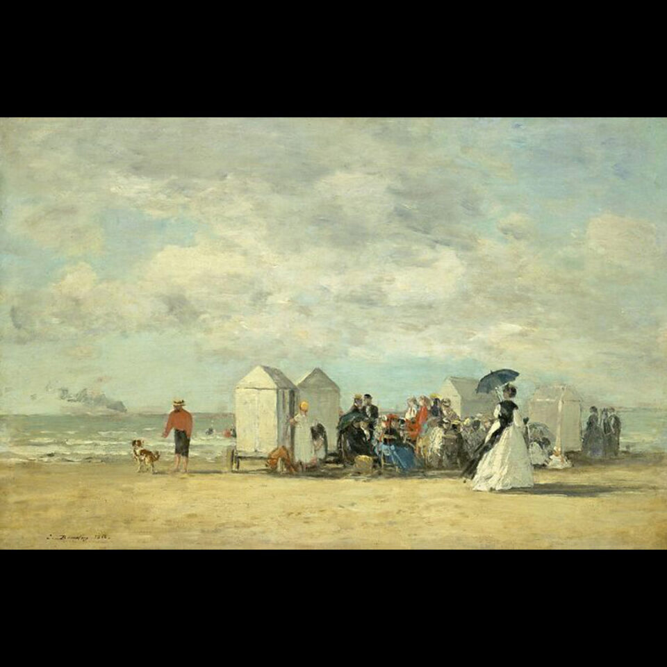 Eugene Boudin “Beach Scene”