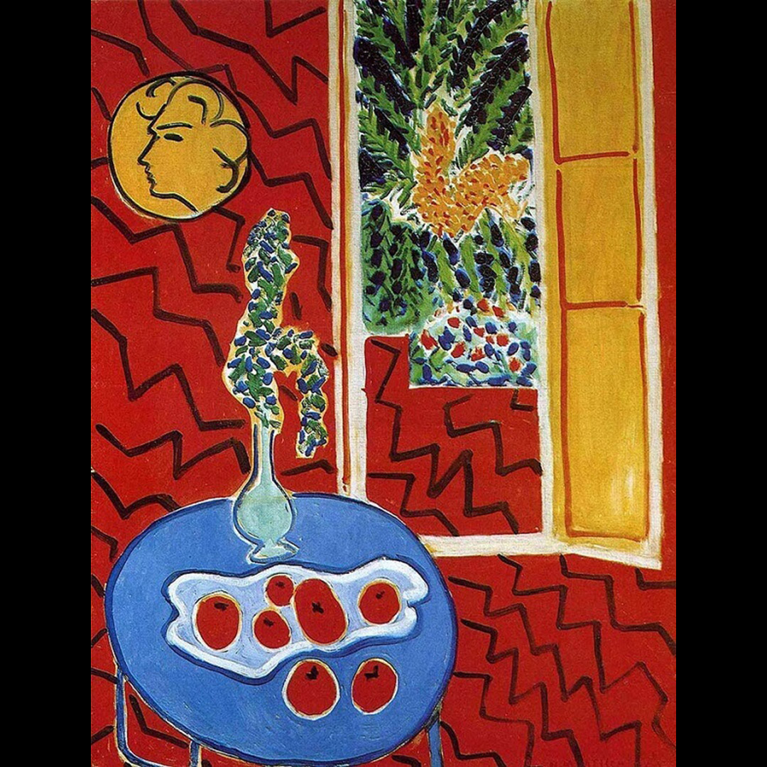 Henri Matisse “Red Interior Still Life on a Blue Table”