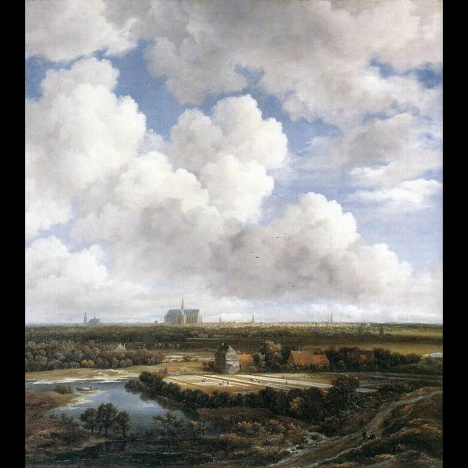 Jacob van Ruisdael “View of Haarlem with Bleaching Fields”