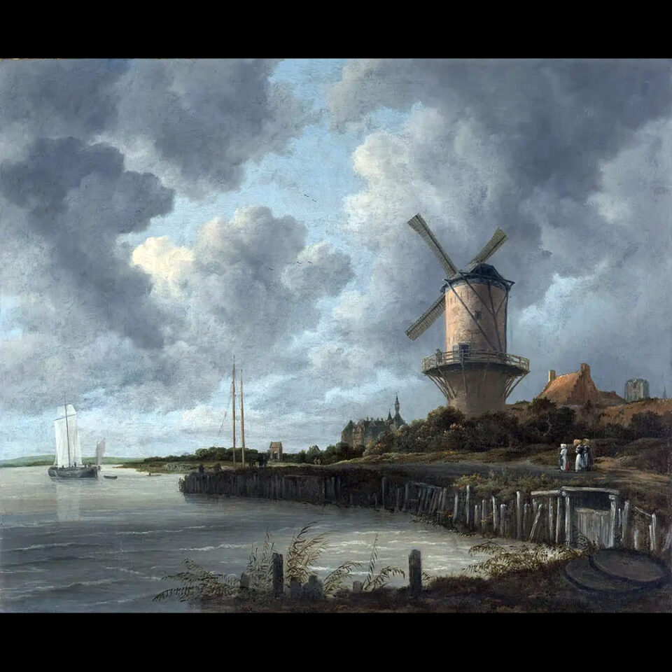 Jacob van Ruisdael “Windmill at Wijkbij Duurstede”