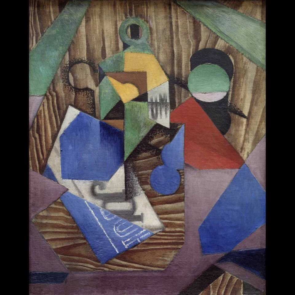 Juan Gris &ldquo;Bottle of Rum and Newspaper&rdquo;