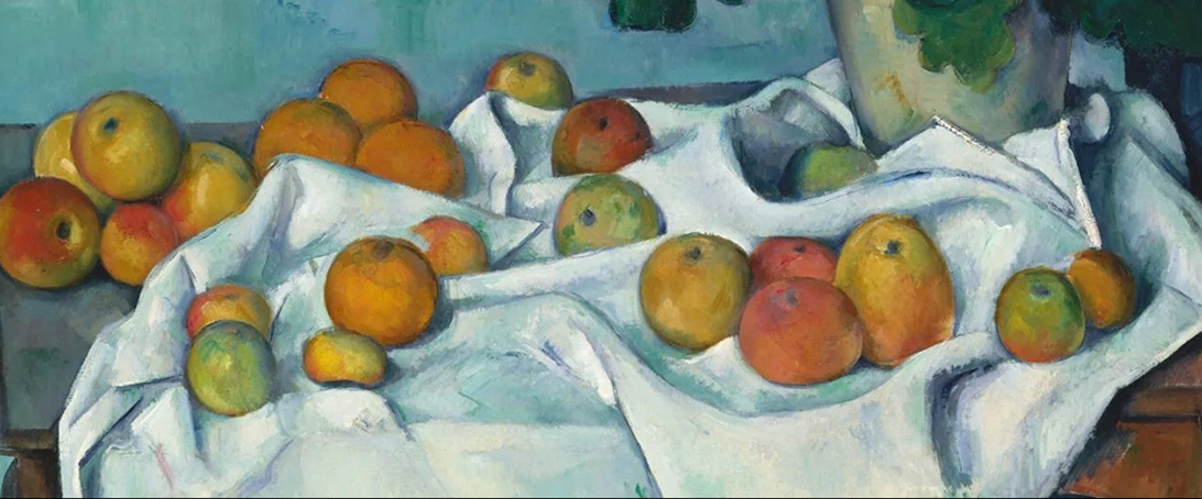 Paul Cezanne “Still Life with Apples and a Pot of Primroses”