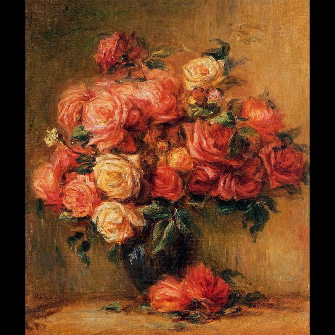 Pierre Auguste Renoir “Bouquet of Roses”
