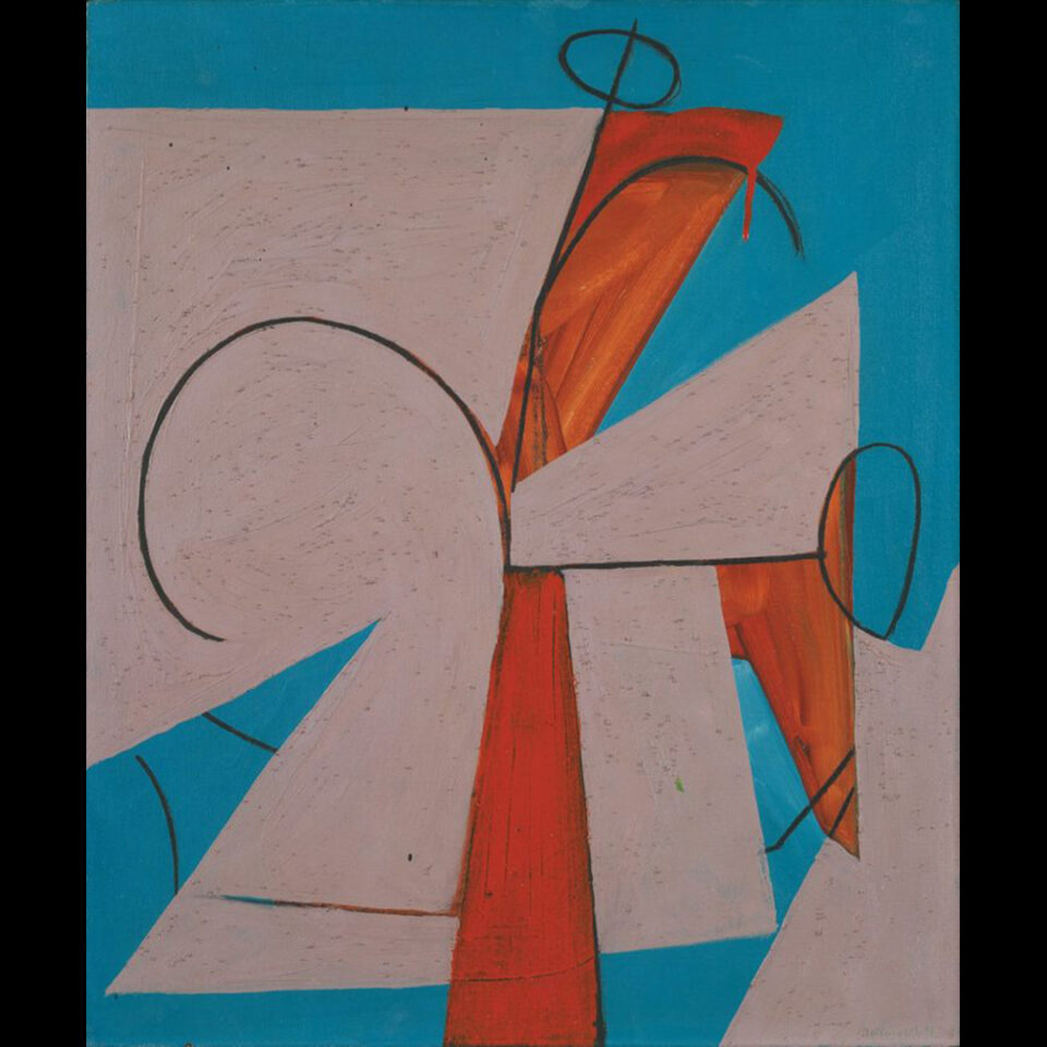 Robert Motherwell &ldquo;Abstraction on Turquoise&rdquo;