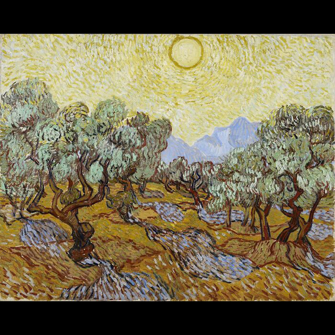 Vincent van Gogh “Olive Trees With Yellow Sky and Sun”