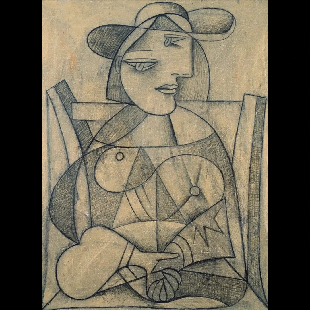Pablo Picasso “Woman with Joined Hands”