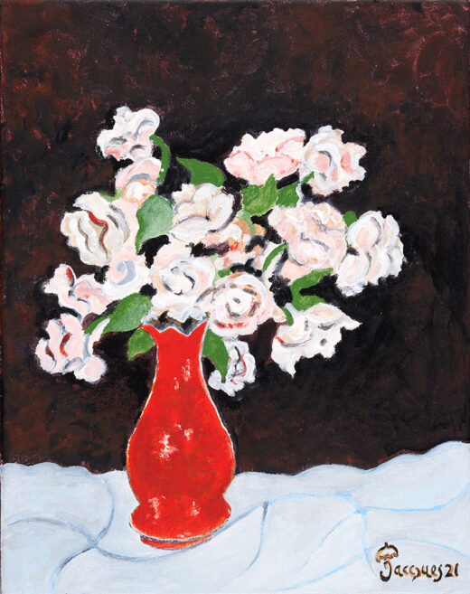 “Roses No. 2” An Original Painting by Jacques Pepin